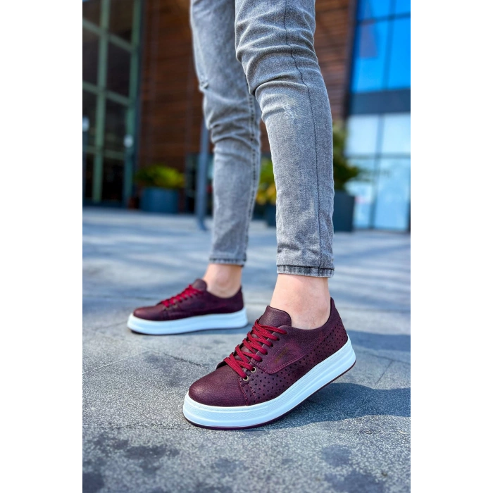 CH043 CBT Cowien Mens Shoe BURGUNDY