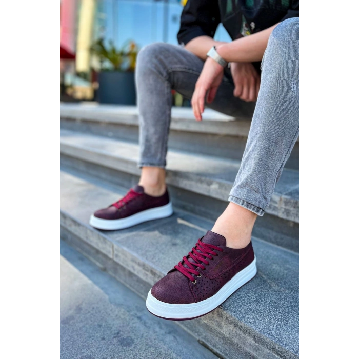 CH043 CBT Cowien Mens Shoe BURGUNDY