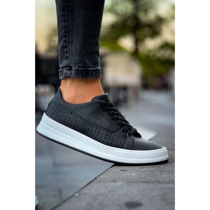 CH043 CBT كوين حذاء رجالي أسود