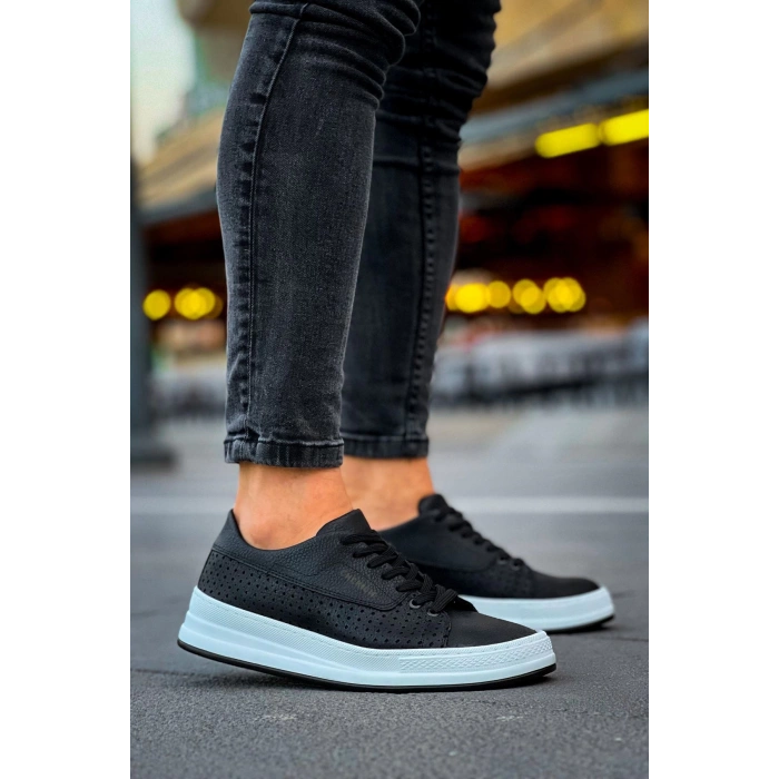 CH043 CBT كوين حذاء رجالي أسود