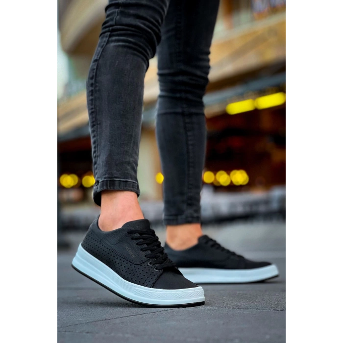 CH043 CBT كوين حذاء رجالي أسود