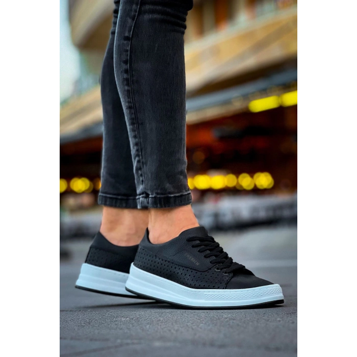 CH043 CBT كوين حذاء رجالي أسود