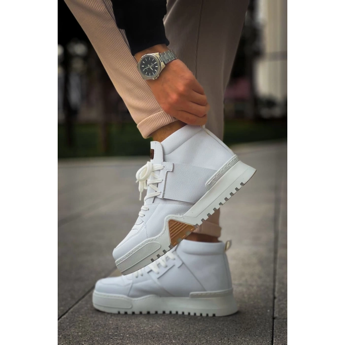 CH057 - GBZ Ghost Line Erkek Bot BEYAZ / BEYAZ