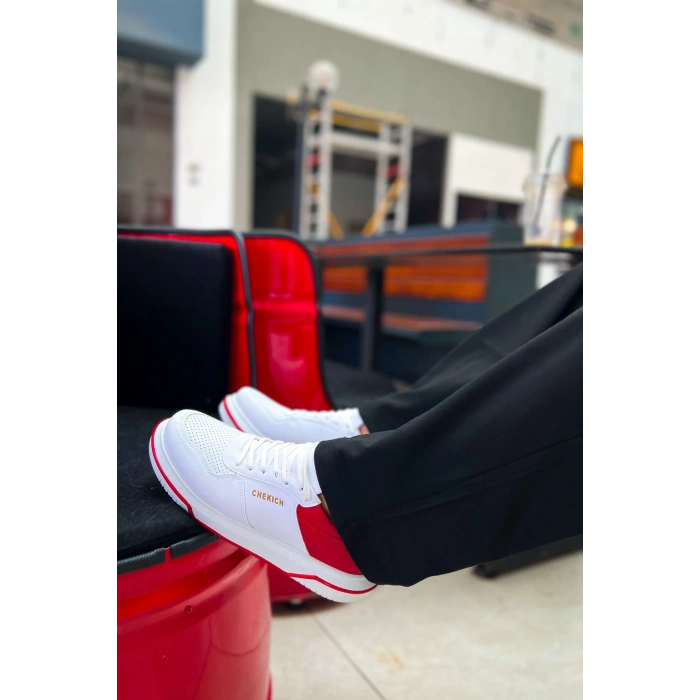 CH075 - CBT Signature Erkek Ayakkabı BEYAZ/KIRMIZI