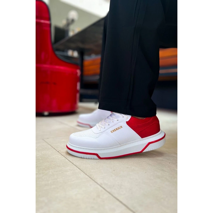 CH075 - CBT Signature Erkek Ayakkabı BEYAZ/KIRMIZI