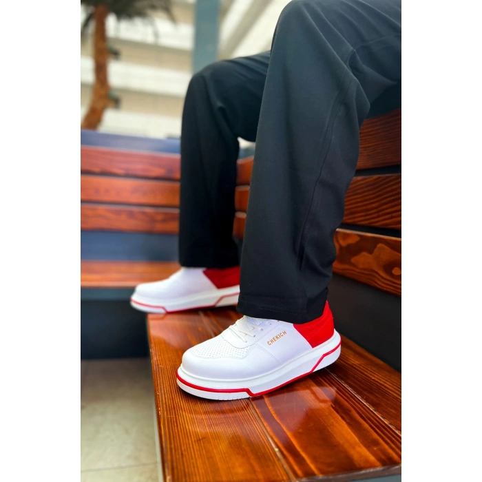 CH075 - CBT Signature Erkek Ayakkabı BEYAZ/KIRMIZI