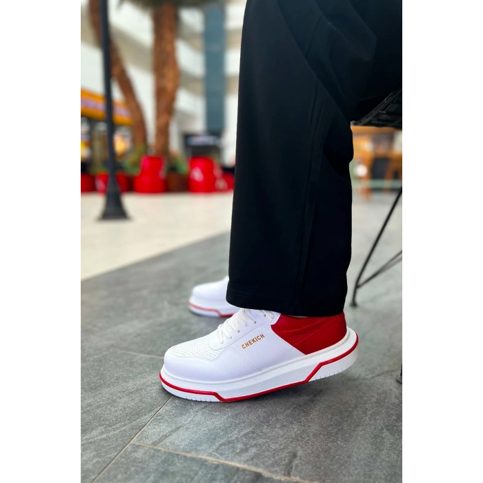 CH075 - CBT Signature Erkek Ayakkabı BEYAZ/KIRMIZI