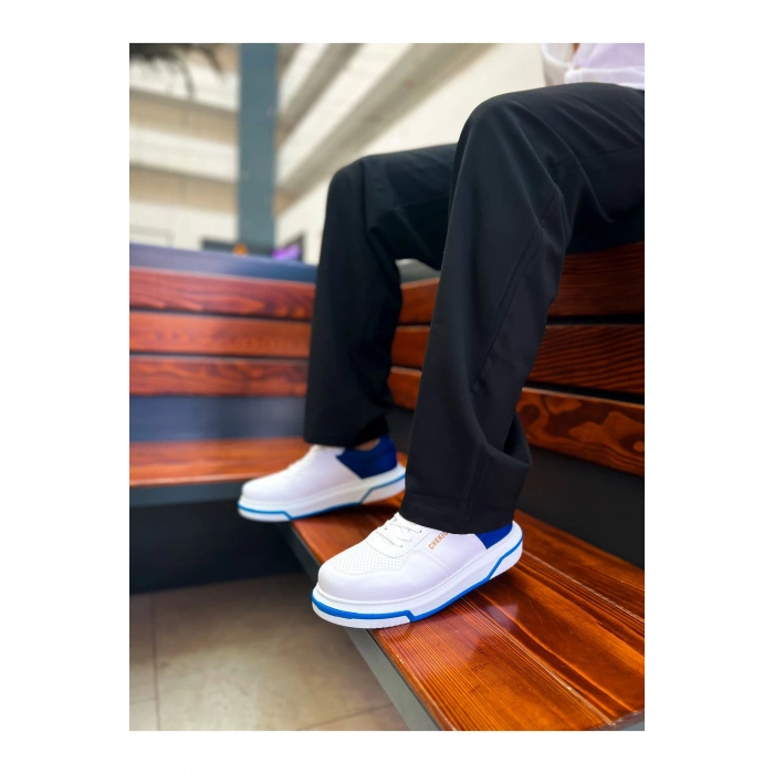 CH075 CBT Signature Mens Shoes WHITE / SAX BLUE