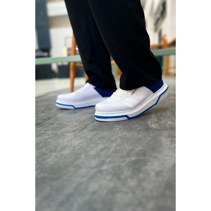 CH075 CBT Signature Mens Shoes WHITE / SAX BLUE