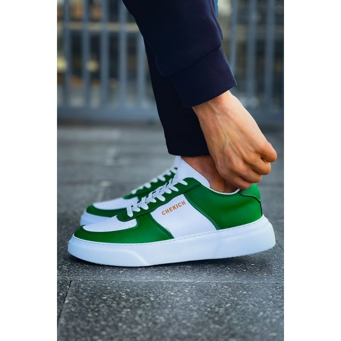 CH087 - FBT Kenton Erkek Ayakkabı BEYAZ/YESIL