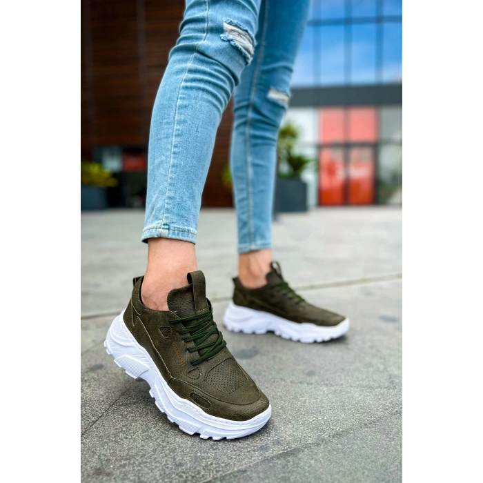 CH089 - CBT Low Top Lace Up Erkek Ayakkabı HAKI