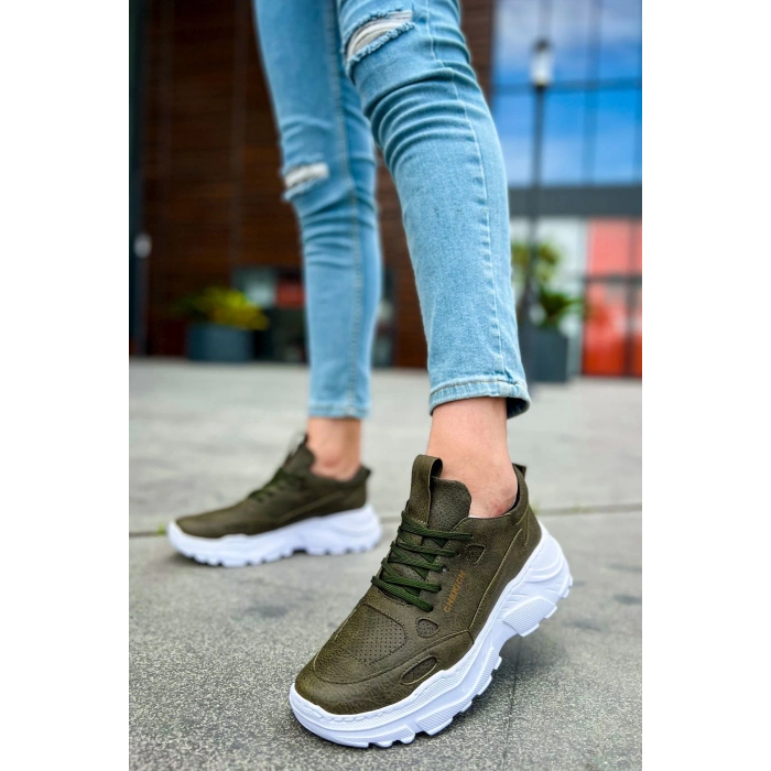 CH089 - CBT Low Top Lace Up Erkek Ayakkabı HAKI