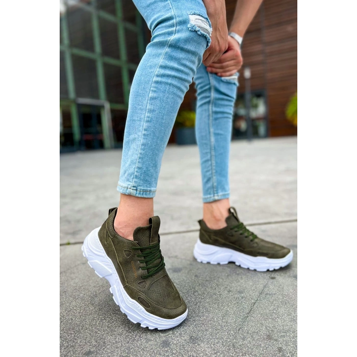 CH089 - CBT Low Top Lace Up Erkek Ayakkabı HAKI