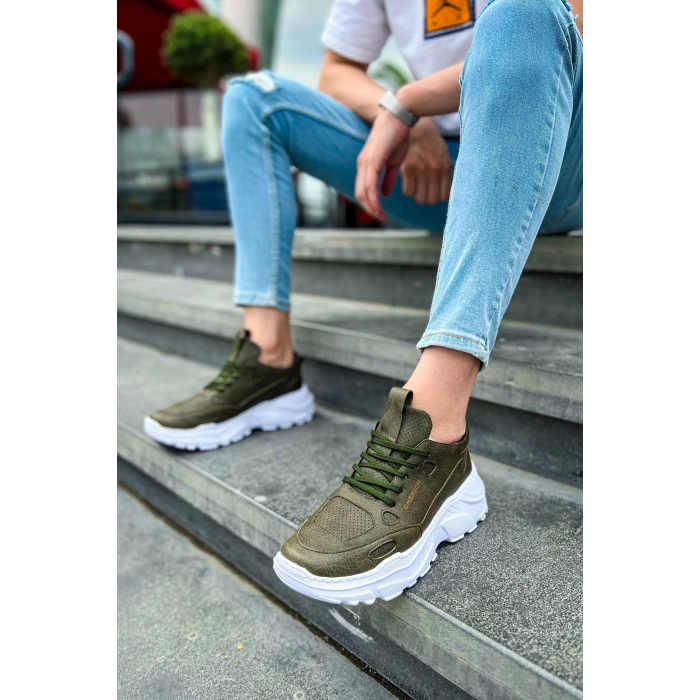 CH089 - CBT Low Top Lace Up Erkek Ayakkabı HAKI