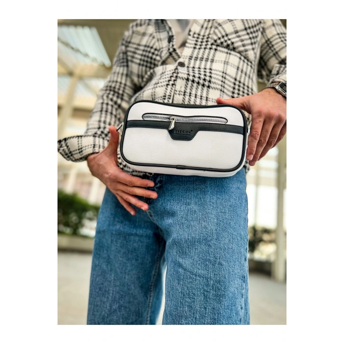 CH101 - Poani Tablet Erkek Çanta BEYAZ/SIYAH