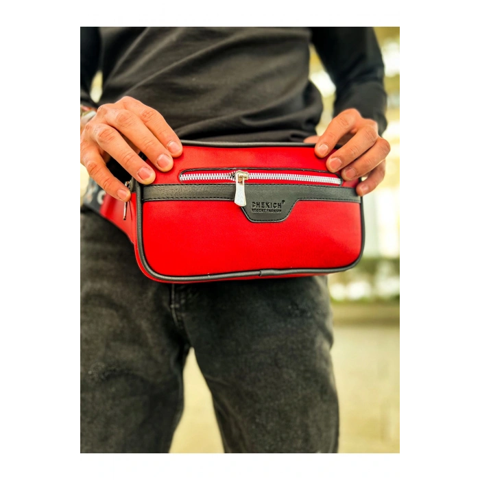 CH101 - Poani Tablet Erkek Çanta SIYAH - KIRMIZI