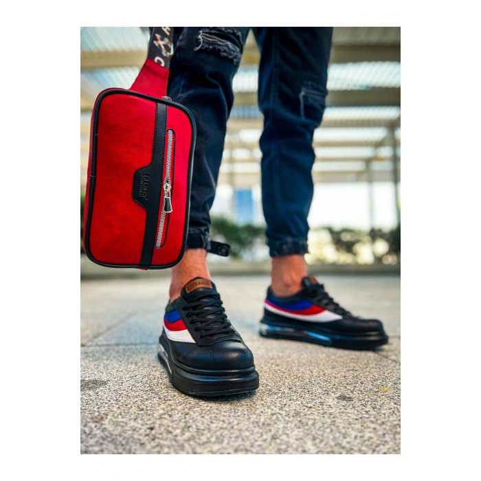 CH101 - Poani Tablet Erkek Çanta SIYAH - KIRMIZI