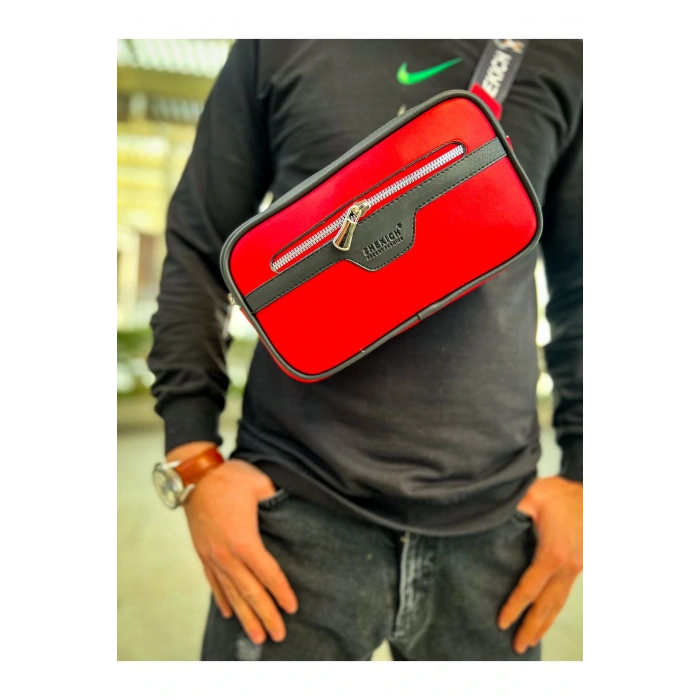 CH101 - Poani Tablet Erkek Çanta SIYAH - KIRMIZI