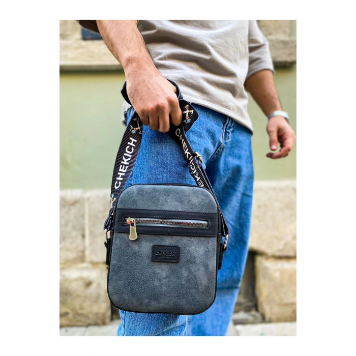 CH102 - Stealht Kare Erkek Çanta SIYAH/ANTRASIT