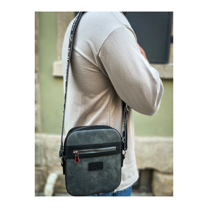 CH102 - Stealht Kare Erkek Çanta SIYAH/ANTRASIT