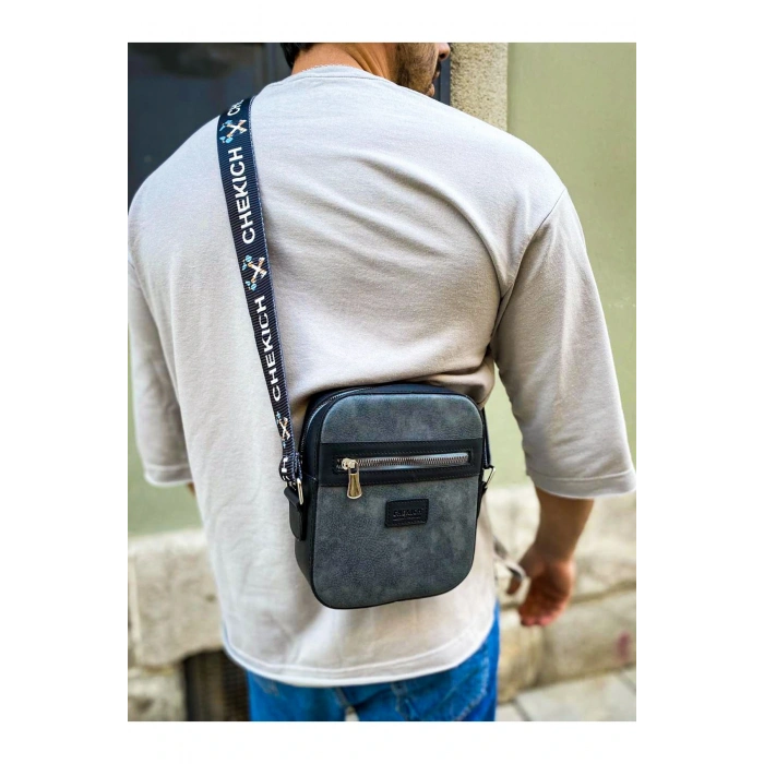 CH102 - Stealht Kare Erkek Çanta SIYAH/ANTRASIT