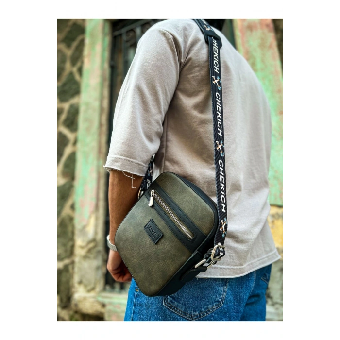 CH102 - Stealht Kare Erkek Çanta SIYAH / HAKI