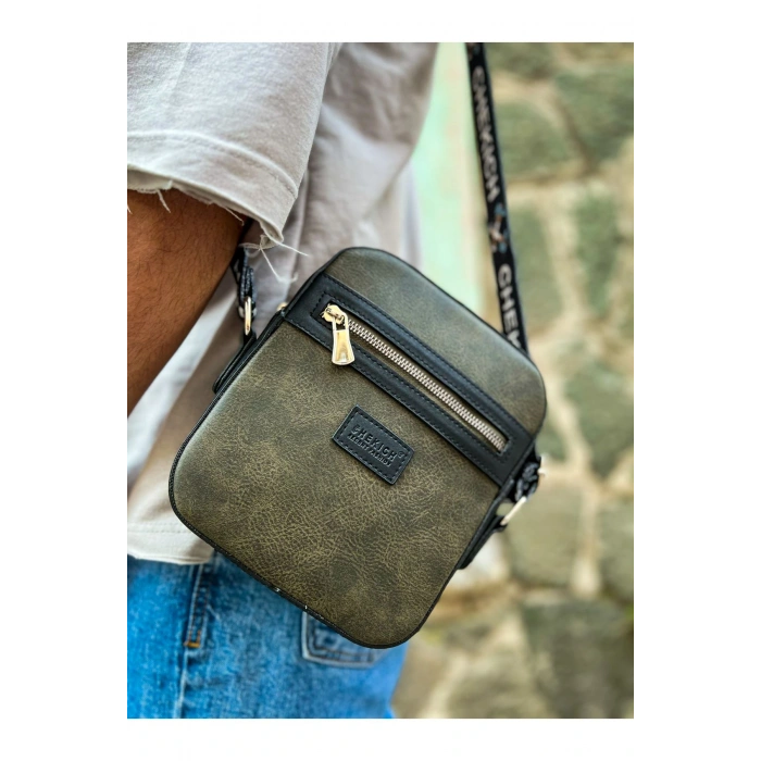 CH102 - Stealht Kare Erkek Çanta SIYAH / HAKI