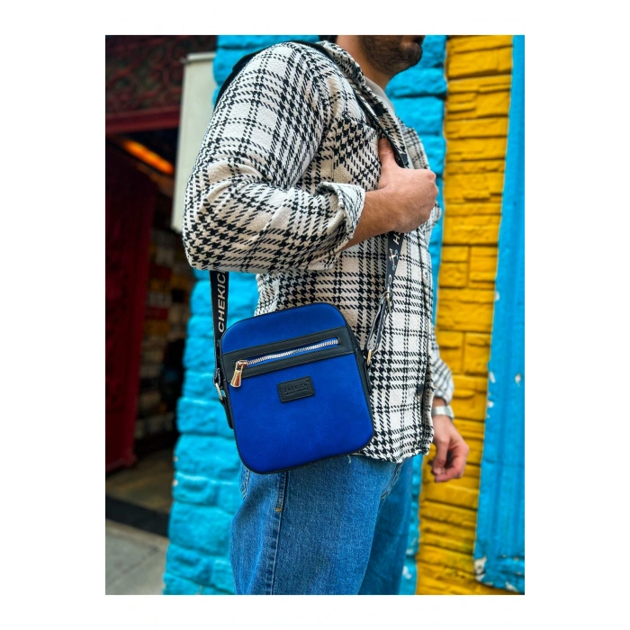 CH102 - Stealht Kare Erkek Çanta SIYAH/MAVI