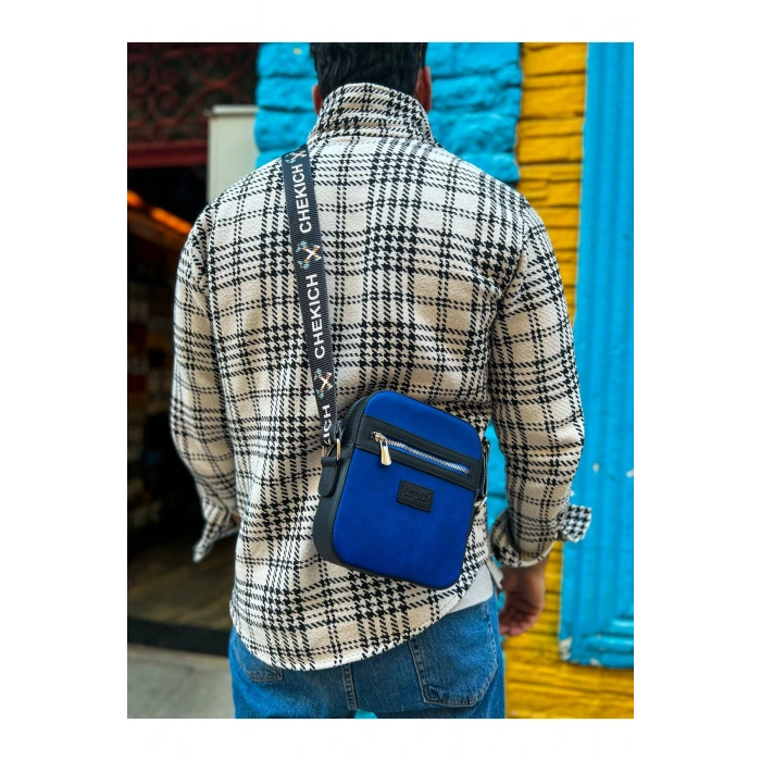 CH102 - Stealht Kare Erkek Çanta SIYAH/MAVI