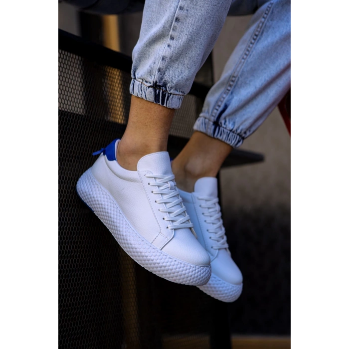 CH107 CBT الحذاء الرياضي للرجال الأبيض / الأزرق