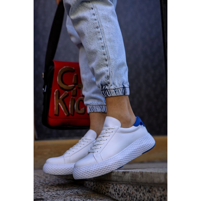 CH107 CBT الحذاء الرياضي للرجال الأبيض / الأزرق