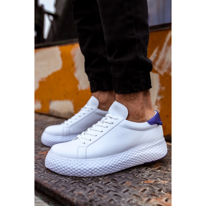 CH107 CBT الحذاء الرياضي للرجال الأبيض / الأزرق