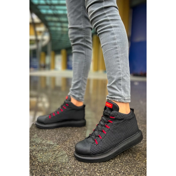 CH111 GST Milano Mens Boots BLACK/RED