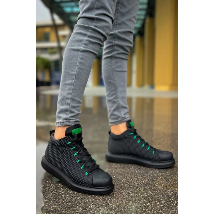 CH111 - GST Milano Erkek Bot SIYAH / YESIL