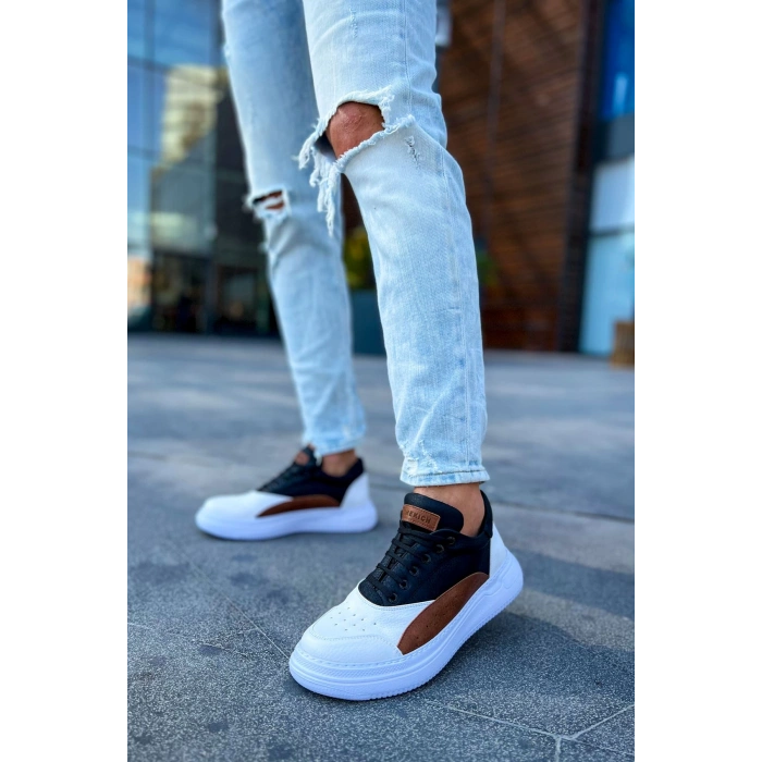 CH115 - CBT Literide Erkek Ayakkabı BEYAZ/TABA/SIYAH