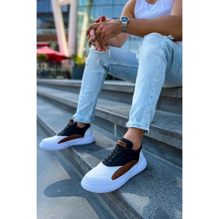 CH115 - CBT Literide Erkek Ayakkabı BEYAZ/TABA/SIYAH