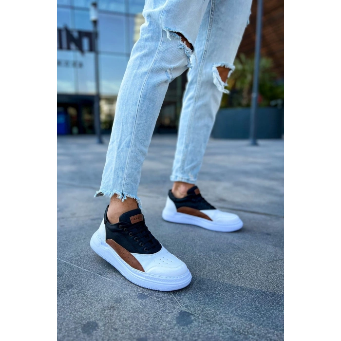 CH115 - CBT Literide Erkek Ayakkabı BEYAZ/TABA/SIYAH