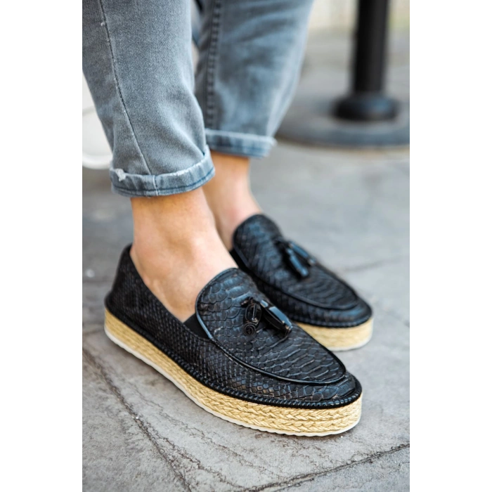 CH119 - CBT Tassels Erkek Ayakkabı SIYAH