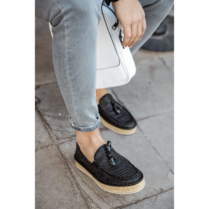 CH119 - CBT Tassels Erkek Ayakkabı SIYAH