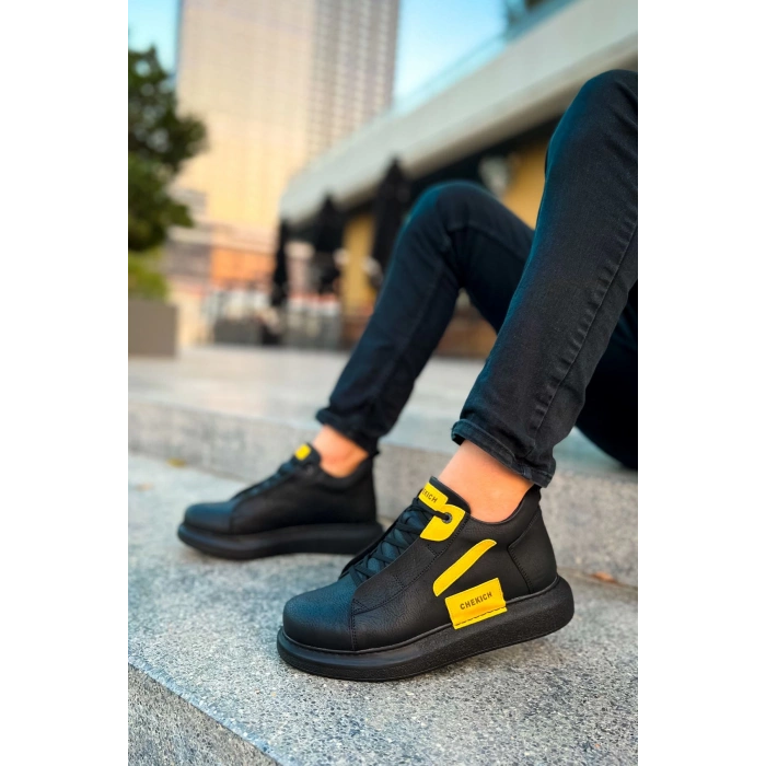 CH131 GST Frogner Mens Boot BLACK - YELLOW