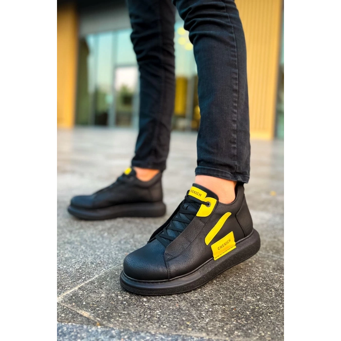 CH131 GST Frogner Mens Boot BLACK - YELLOW