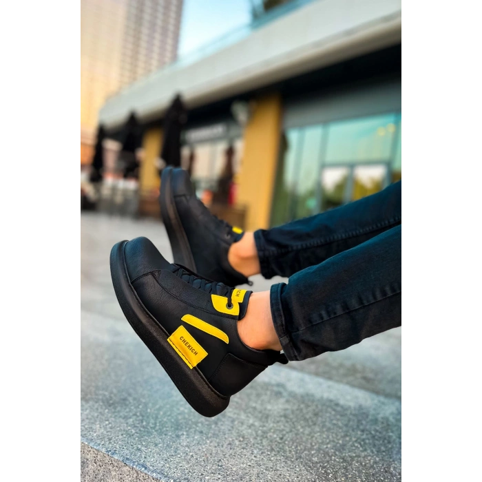 CH131 GST Frogner Mens Boot BLACK - YELLOW