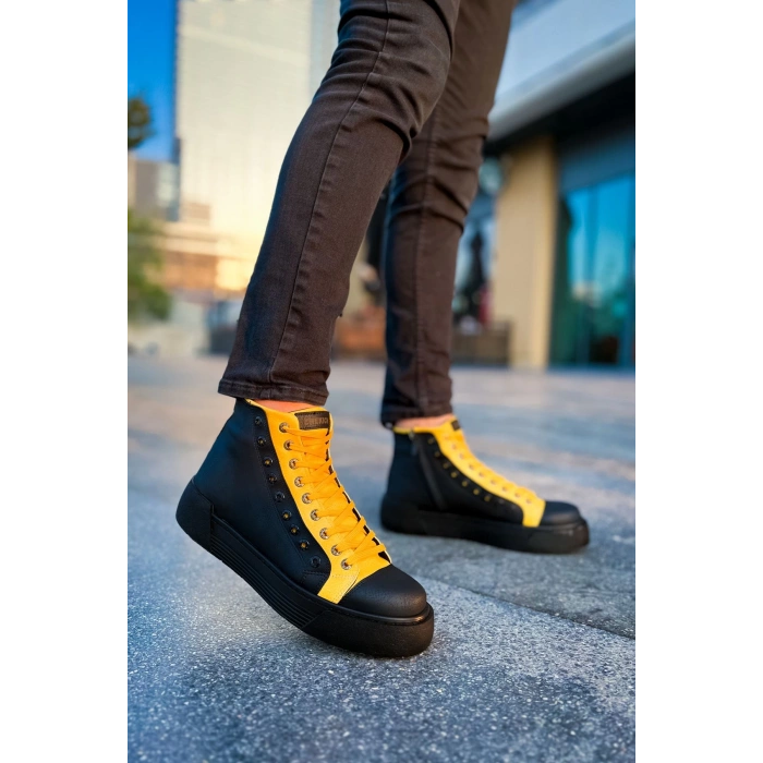CH167 GST Blazer Mens Boot BLACK - YELLOW