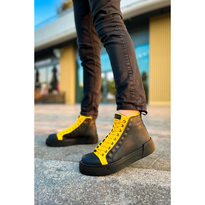 CH167 GST Blazer Mens Boot BLACK - YELLOW