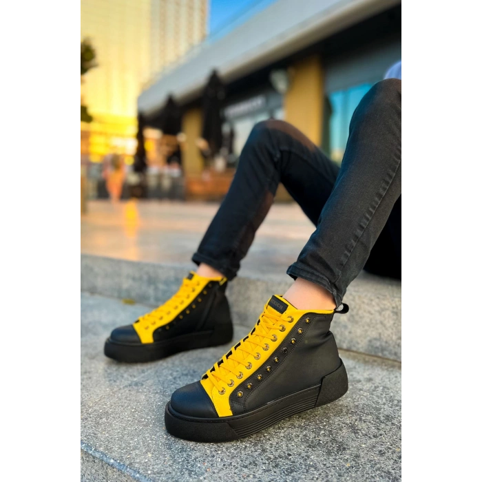 CH167 GST Blazer Mens Boot BLACK - YELLOW