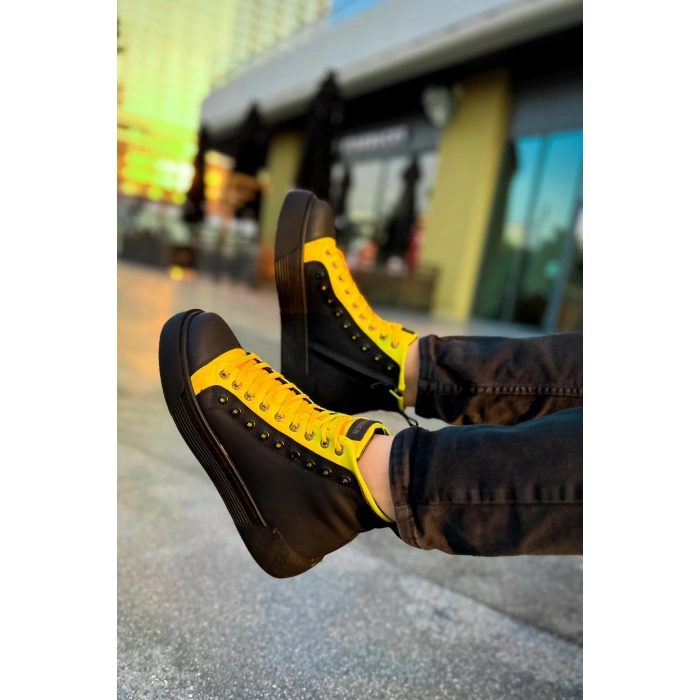 CH167 GST Blazer Mens Boot BLACK - YELLOW