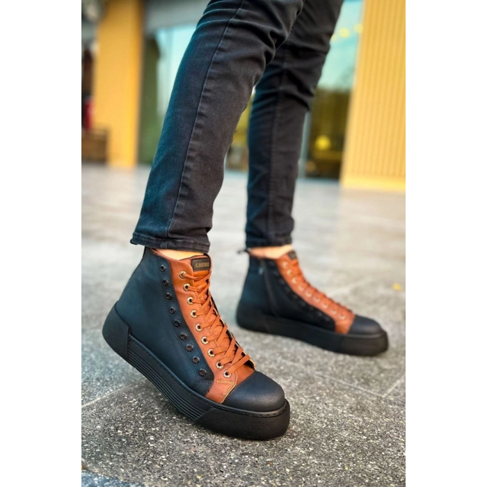 CH167 - GST Blazer Erkek Bot SIYAH/TABA
