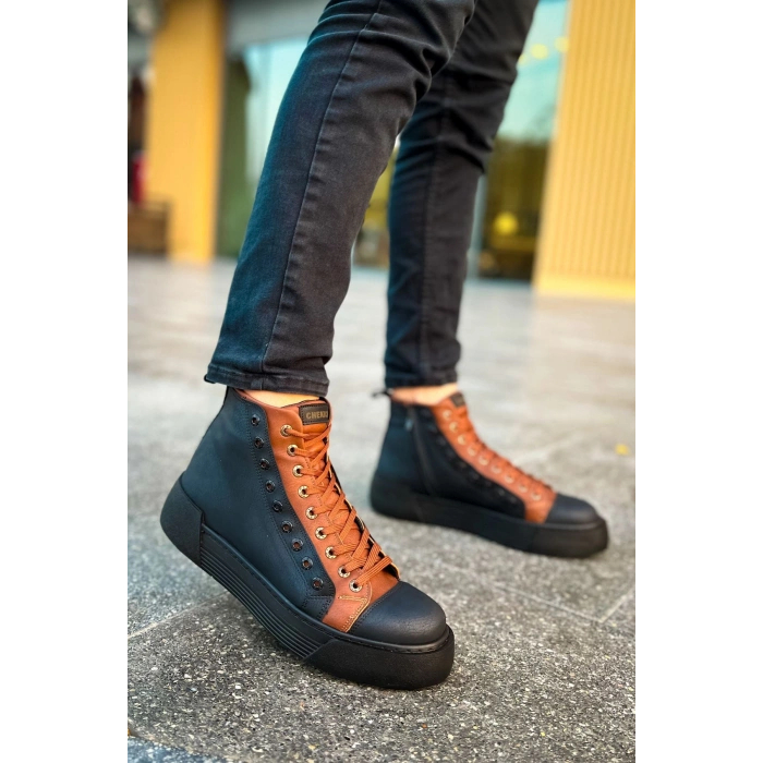 CH167 - GST Blazer Erkek Bot SIYAH/TABA