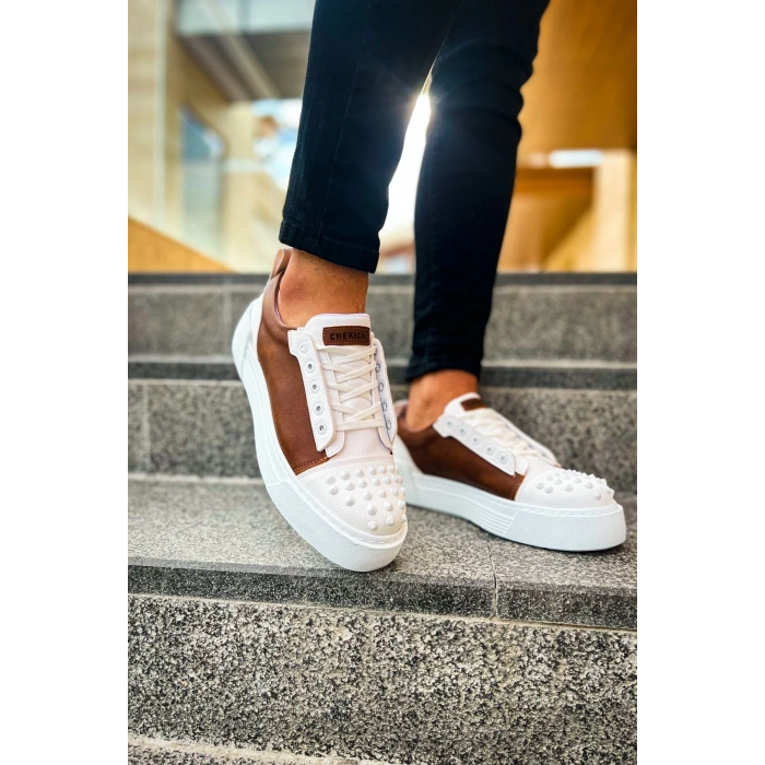 CH169 CBT Thorn Mens Shoes WHITE/BEIGE