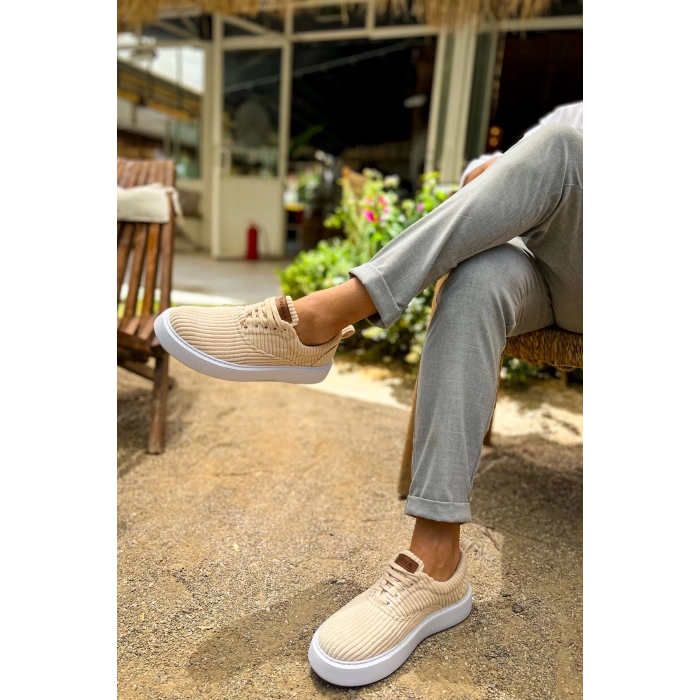 CH173 - KBT Velluto Erkek Ayakkabı BEJ